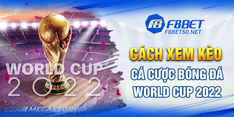 Cập nhật kèo cá cược bóng đá World Cup 2022 tại F8BET